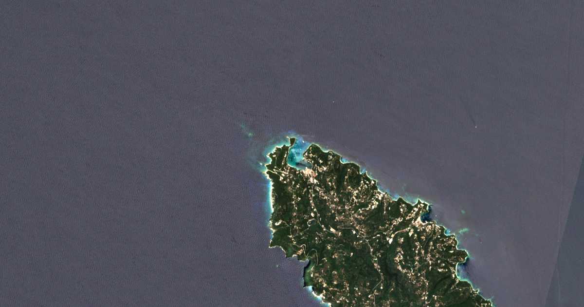 Mapa por satélite de Lakka