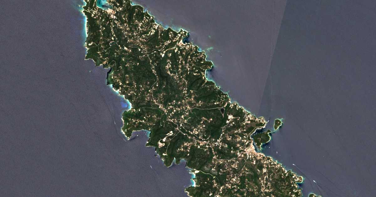 Mapa por satélite de Plátanos