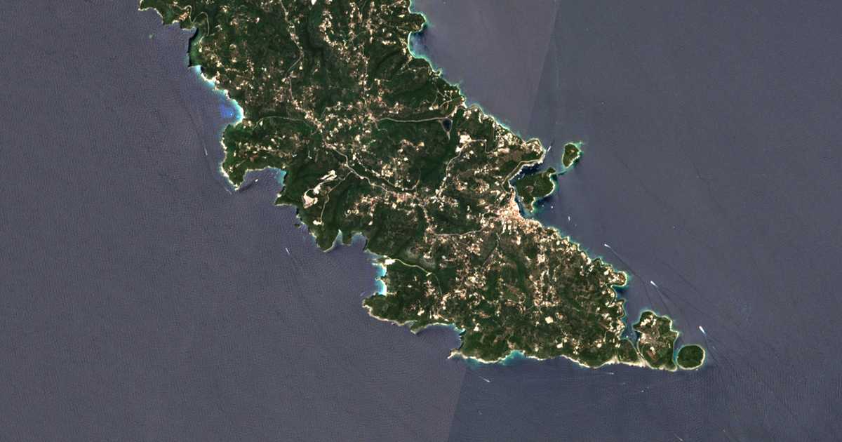 Mapa por satélite de Vlachopoulátika