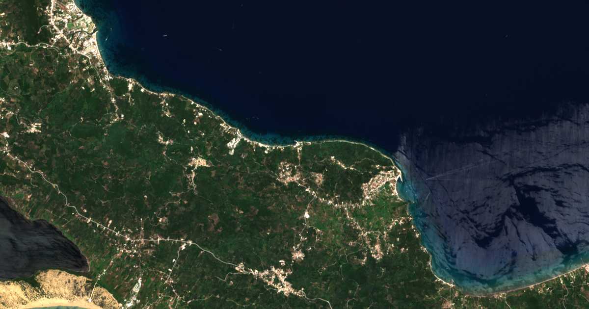 Mapa por satélite de Boúkaris