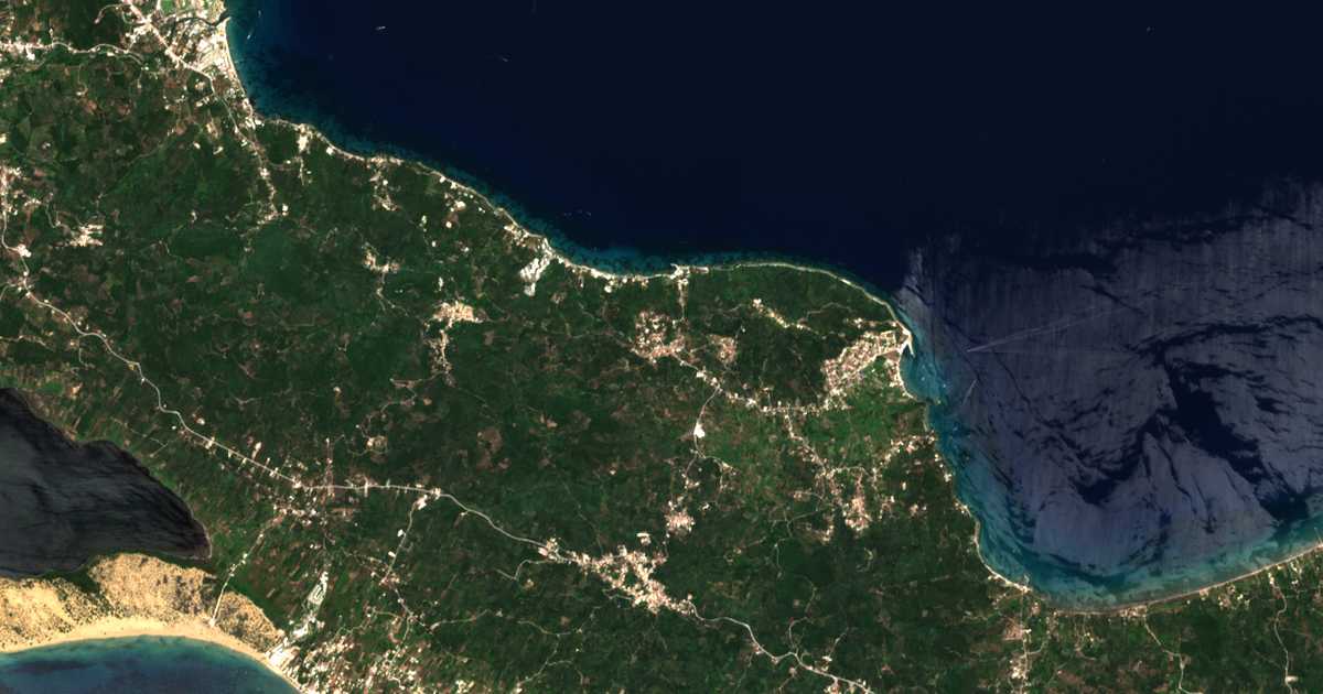 Mapa por satélite de Kouspádes