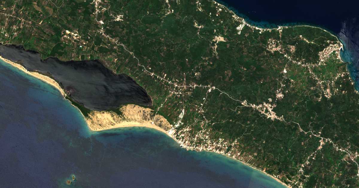 Mapa por satélite de Línia