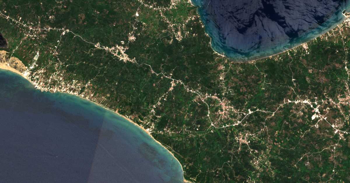 Mapa por satélite de Marathiás