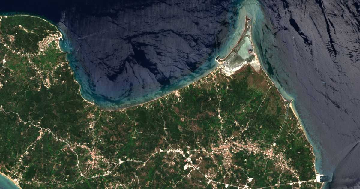 Mapa por satélite de Mólos