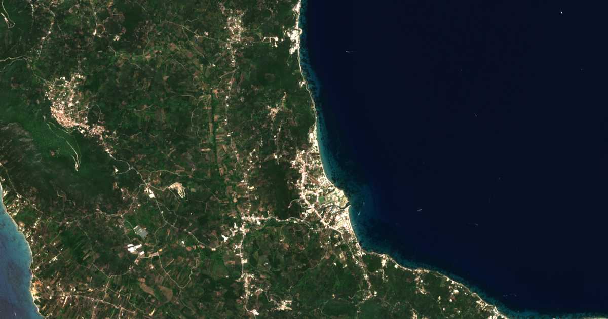 Mapa por satélite de Moraḯtika