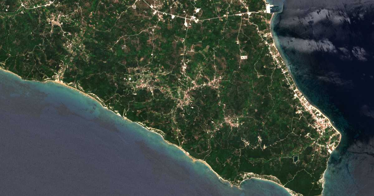 Mapa por satélite de Palaiochórion