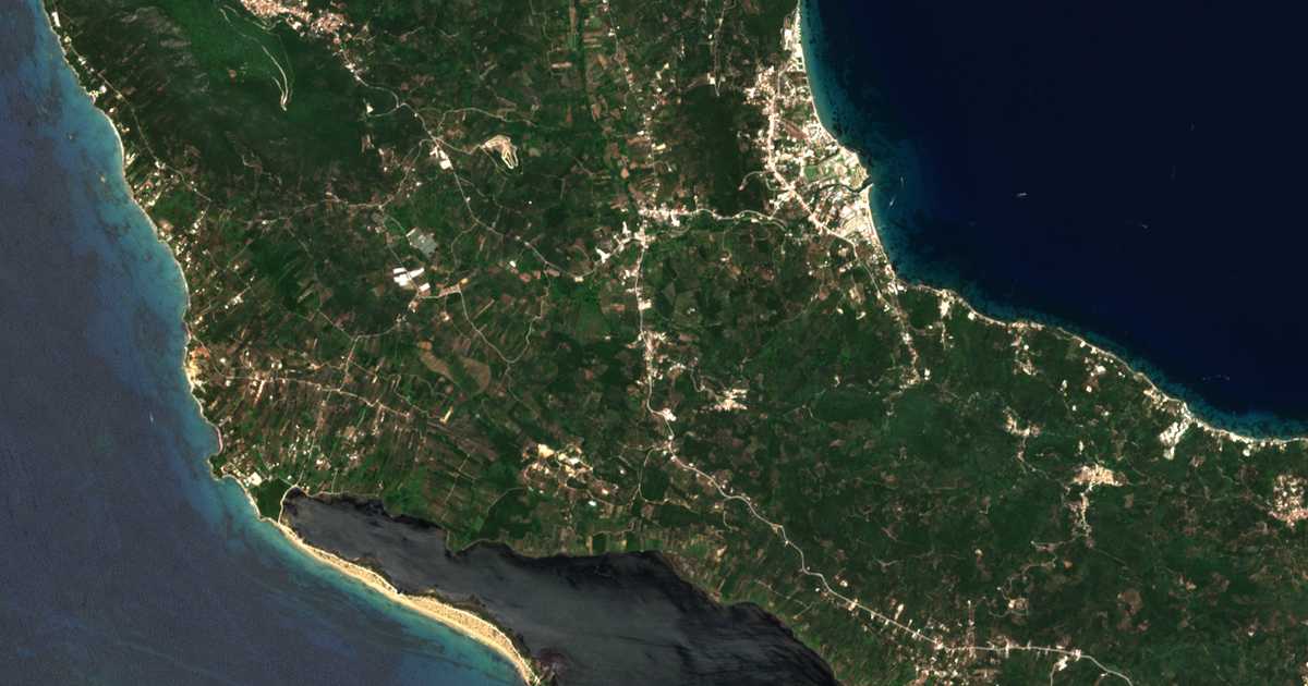 Mapa por satélite de Vragkaniótika