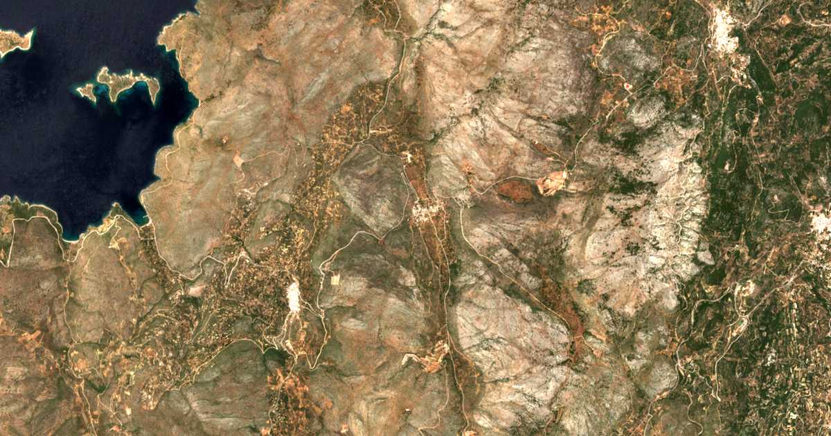 Mapa por satélite de Véssa