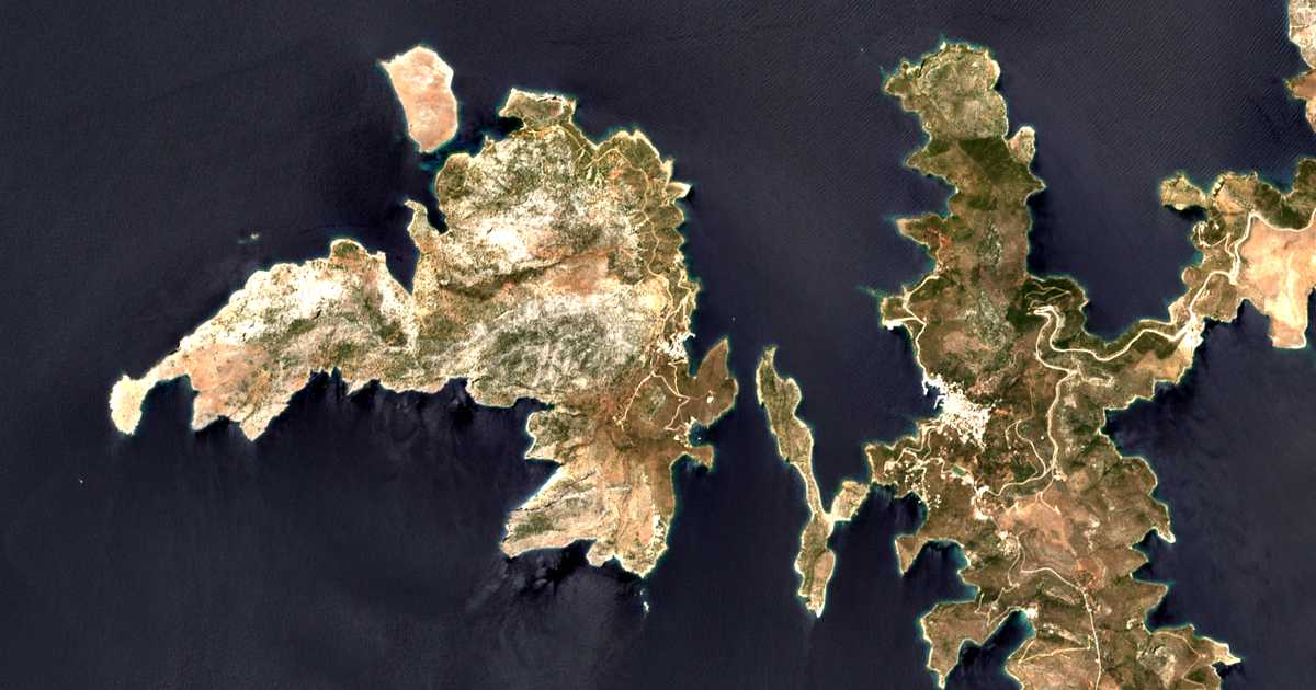 Mapa por satélite de Thymaina