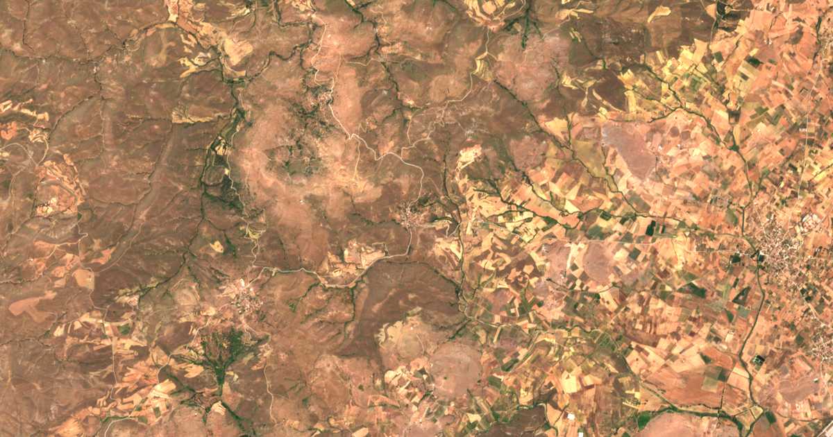 Mapa por satélite de Dáfni