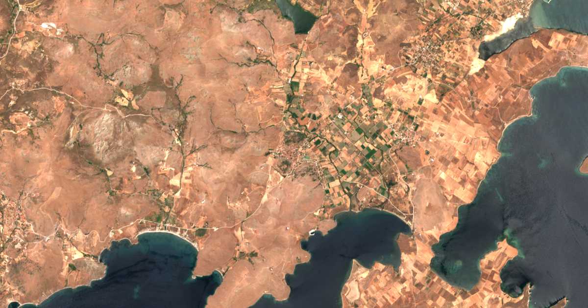 Mapa por satélite de Kontiás