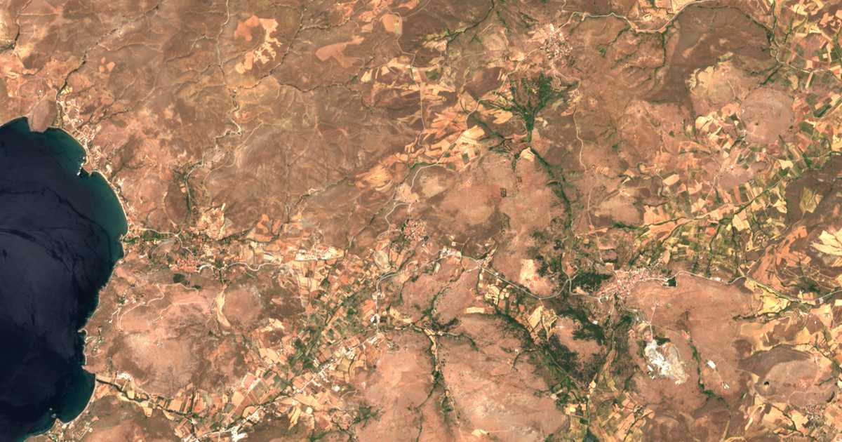 Mapa por satélite de Kornós