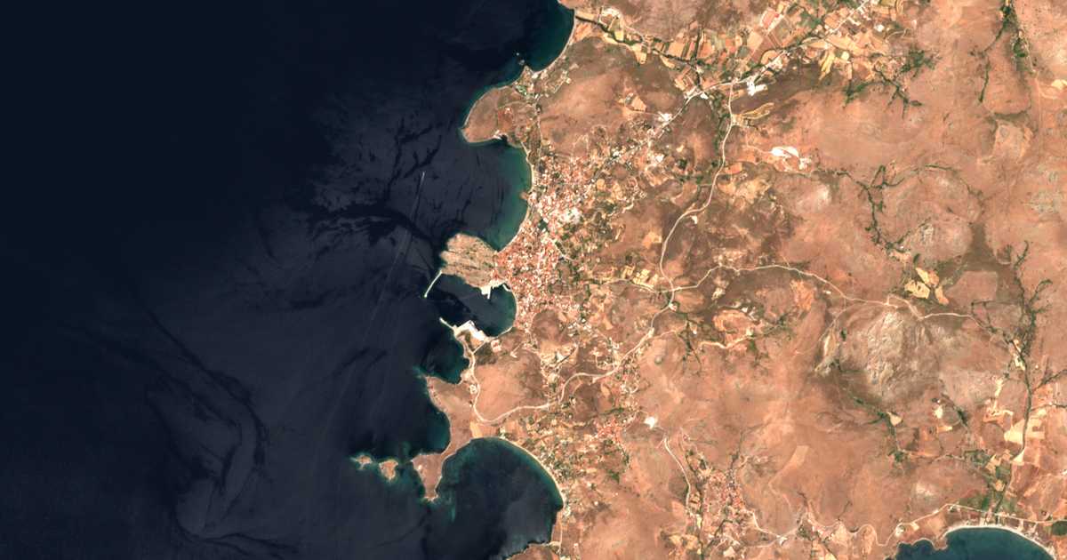 Mapa por satélite de Mirina