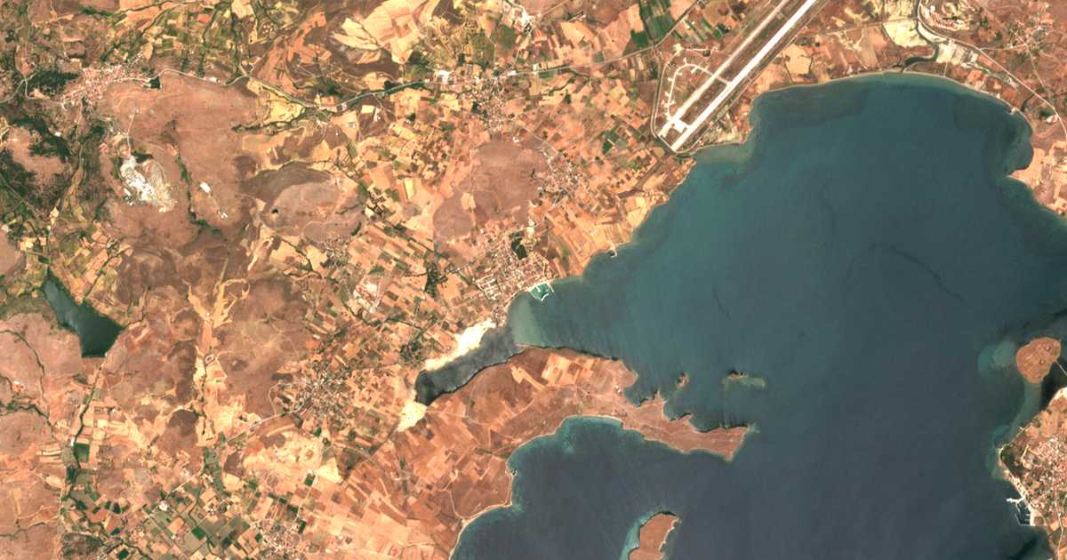 Mapa por satélite de Néa Koútali