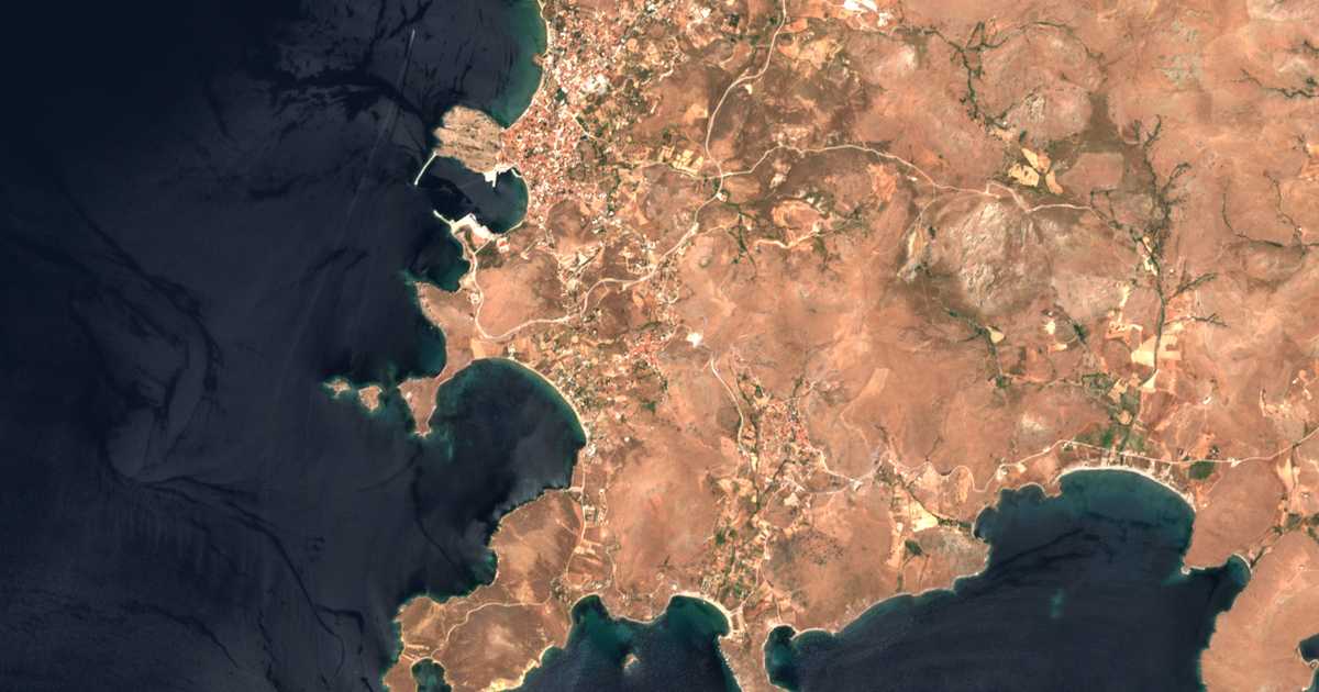 Mapa por satélite de Platý