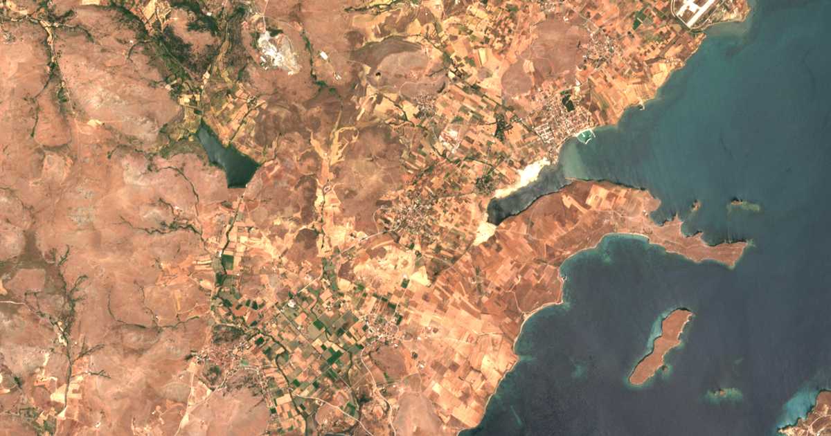 Mapa por satélite de Portianón