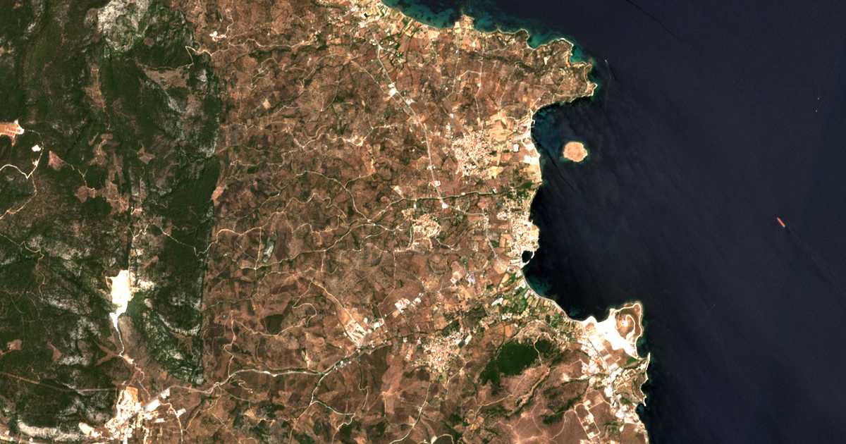 Mapa por satélite de Afálonas