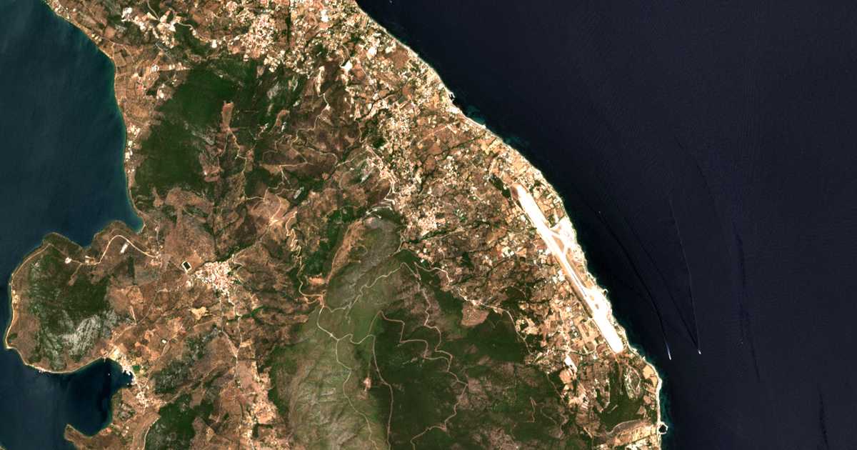 Mapa por satélite de Agía Marína