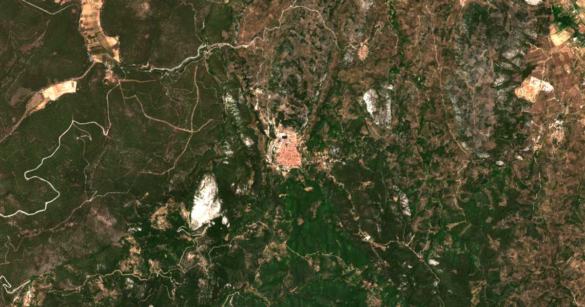 Mapa por satélite de Agiásos