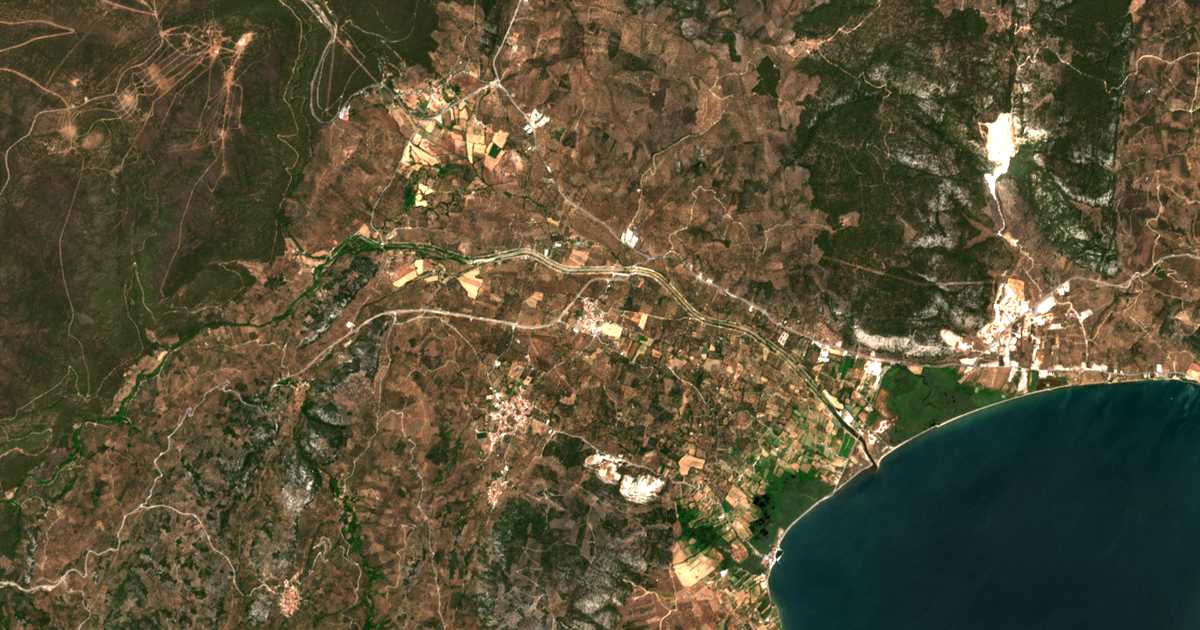 Mapa por satélite de Kerameía