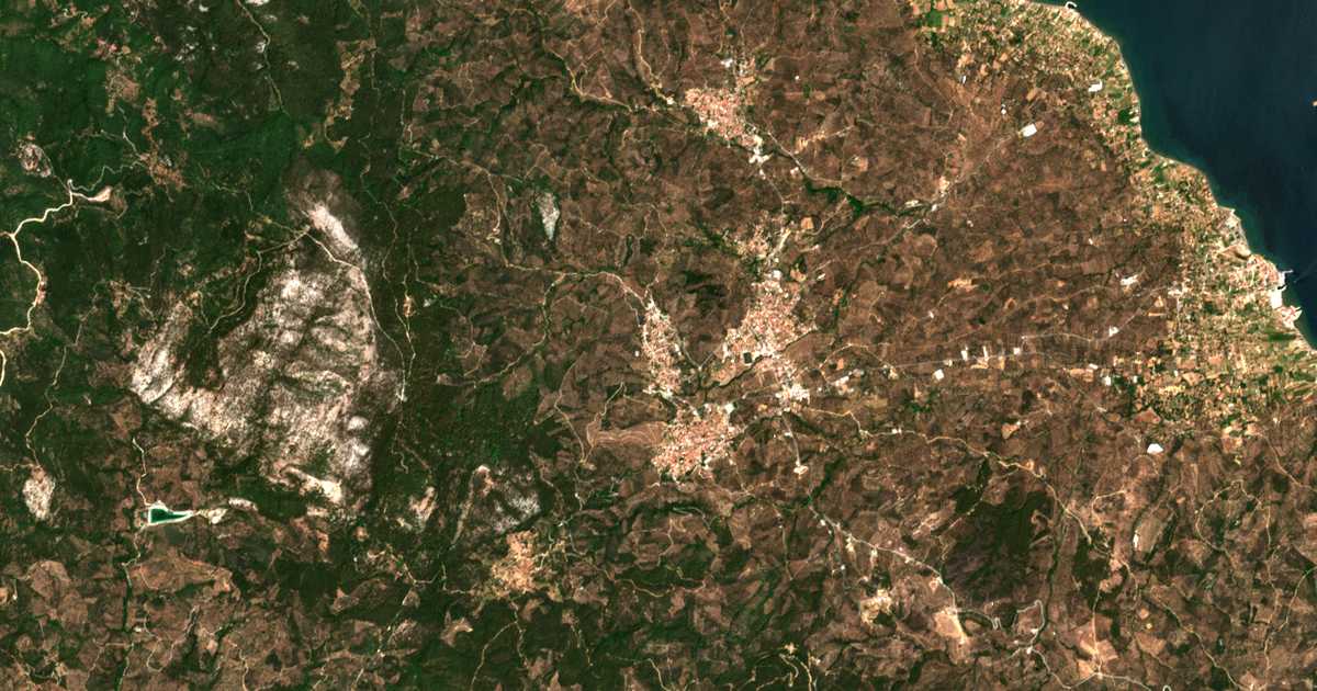 Mapa por satélite de Mesagrós