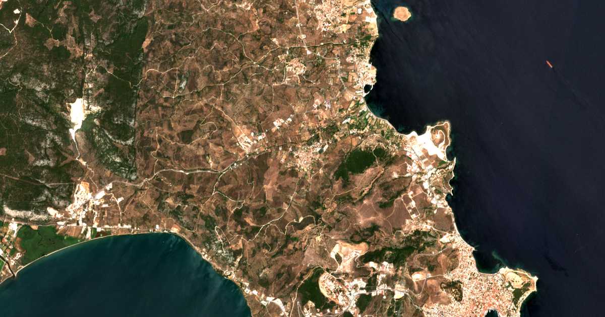 Mapa por satélite de Mória