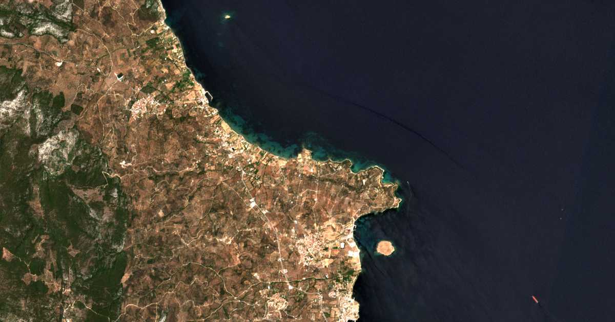 Mapa por satélite de Nisélia