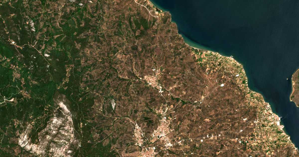 Mapa por satélite de Palaiókipos