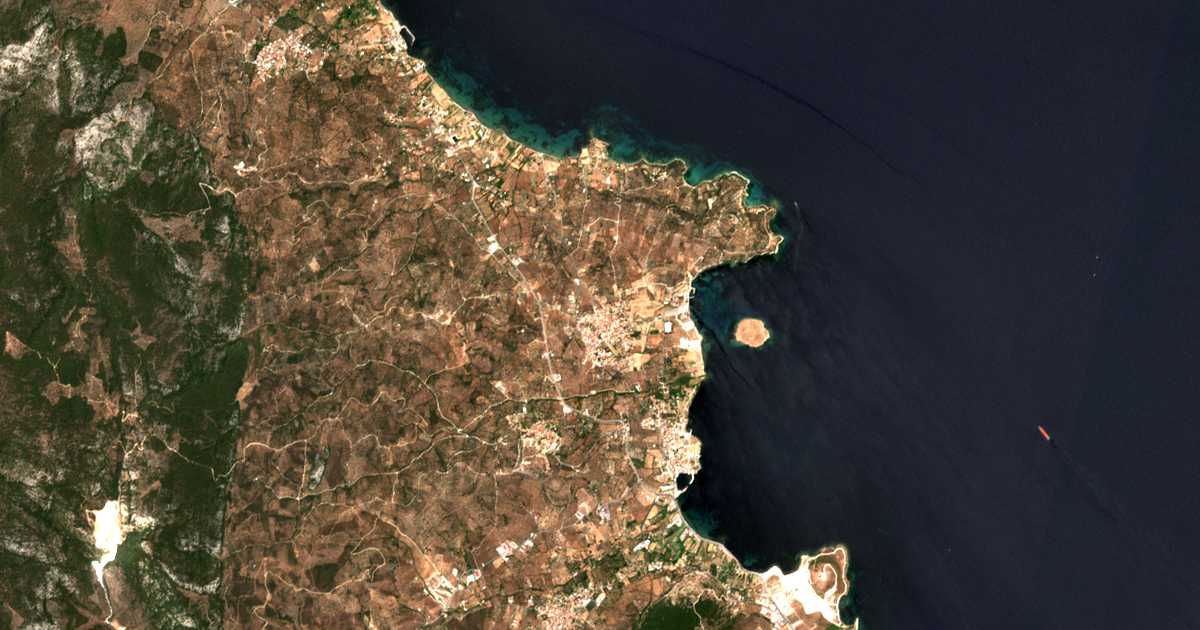 Mapa por satélite de Pámfila