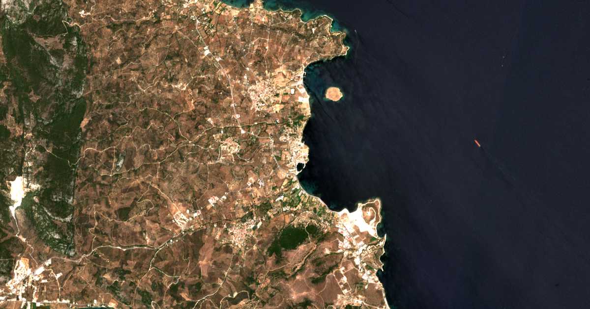 Mapa por satélite de Panagioúda