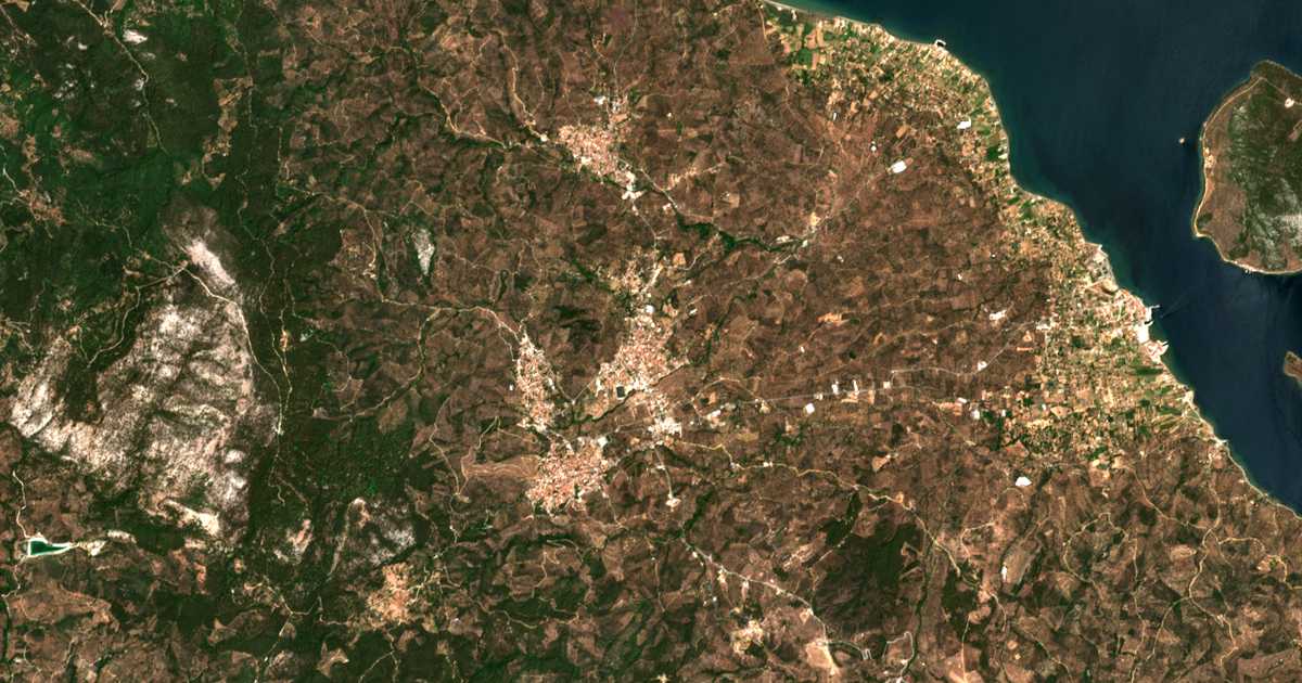 Mapa por satélite de Pappádos