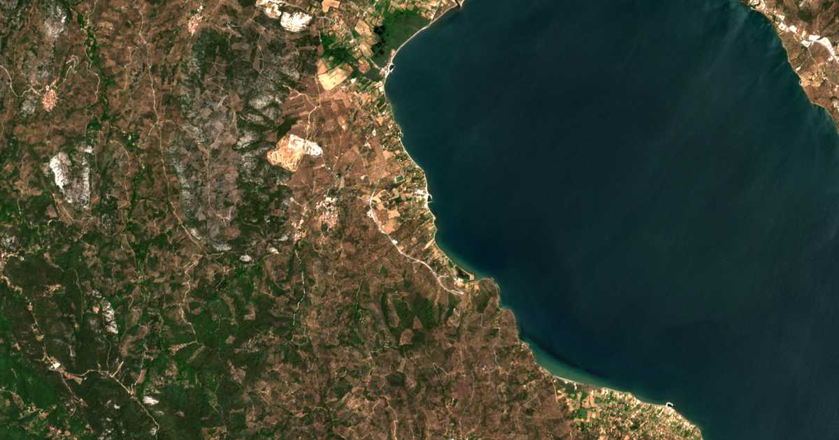 Mapa por satélite de Pigadákia