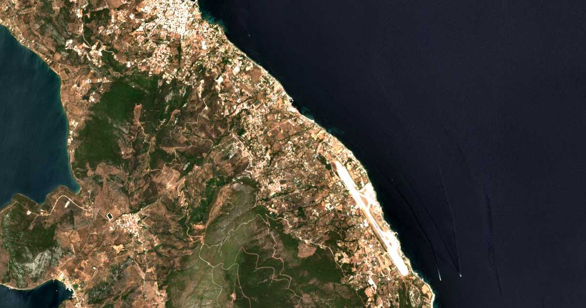 Mapa por satélite de Pligónion