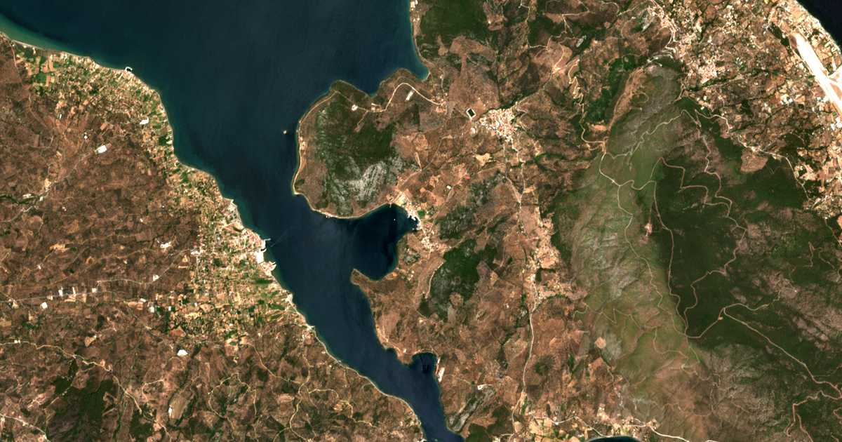 Mapa por satélite de Skála Loutrón