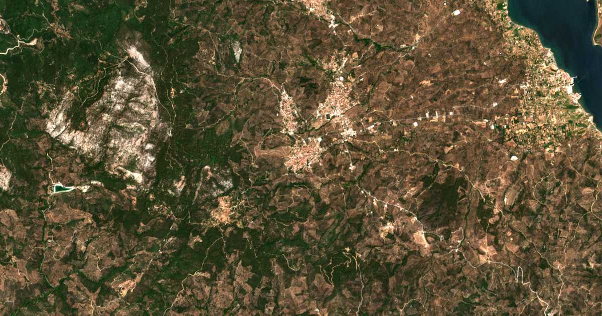 Mapa por satélite de Skópelos