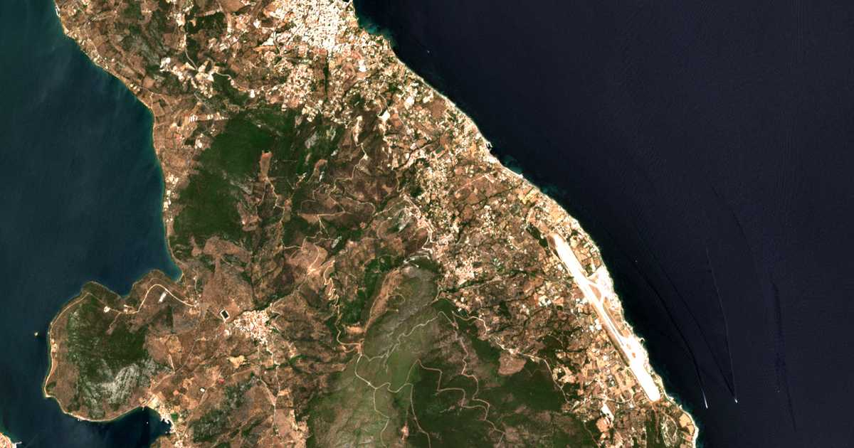 Mapa por satélite de Taxiárchai