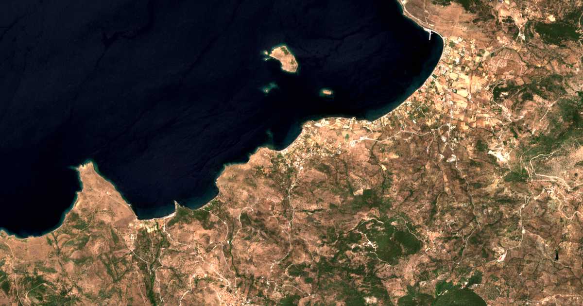 Mapa por satélite de Ánaxos Skoutárou