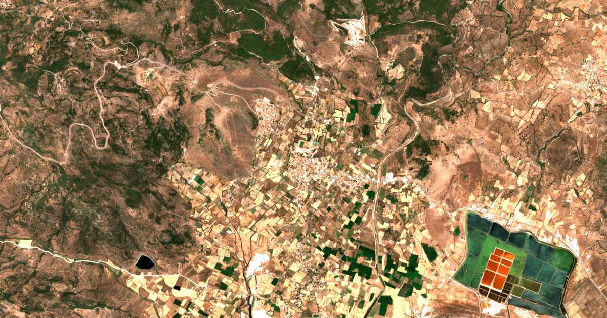 Mapa por satélite de Kalloní