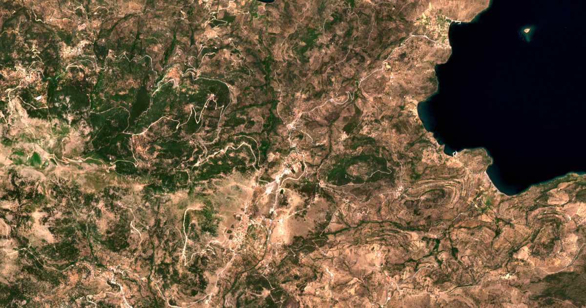 Mapa por satélite de Kleió
