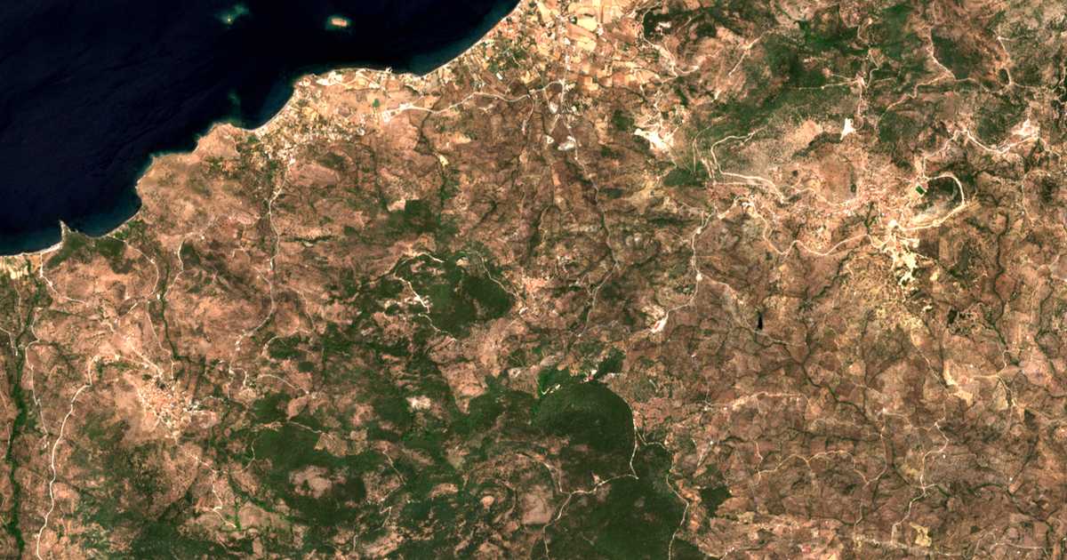 Mapa por satélite de Lafiónas
