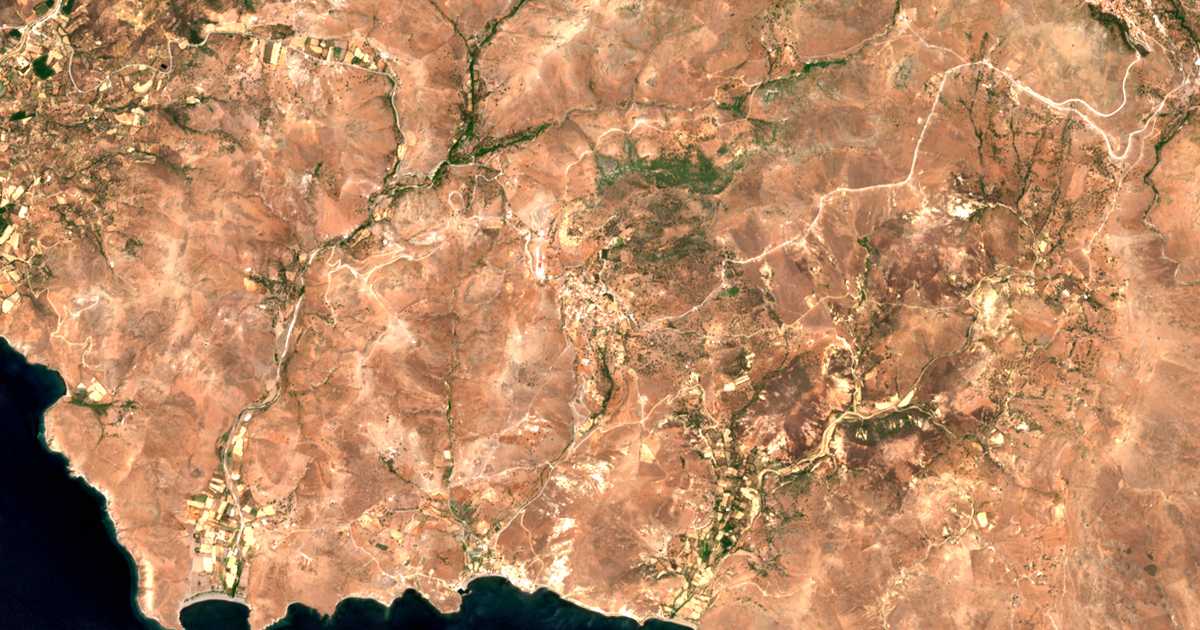 Mapa por satélite de Mesótopos