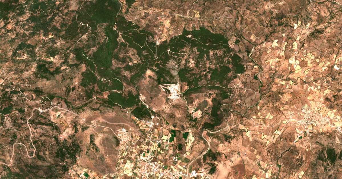 Mapa por satélite de Petsofás
