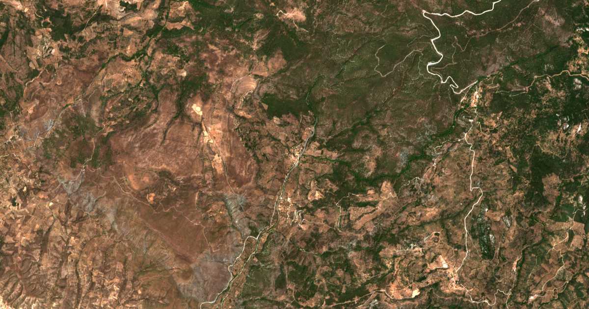 Mapa por satélite de Stavrós