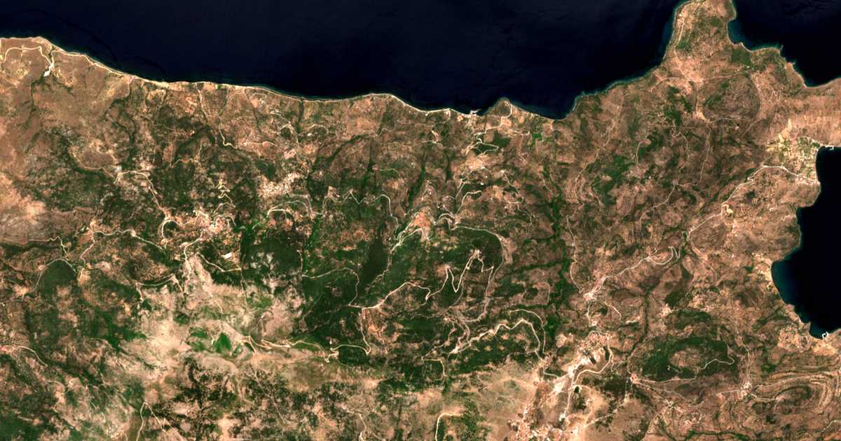 Mapa por satélite de Sykaminéa