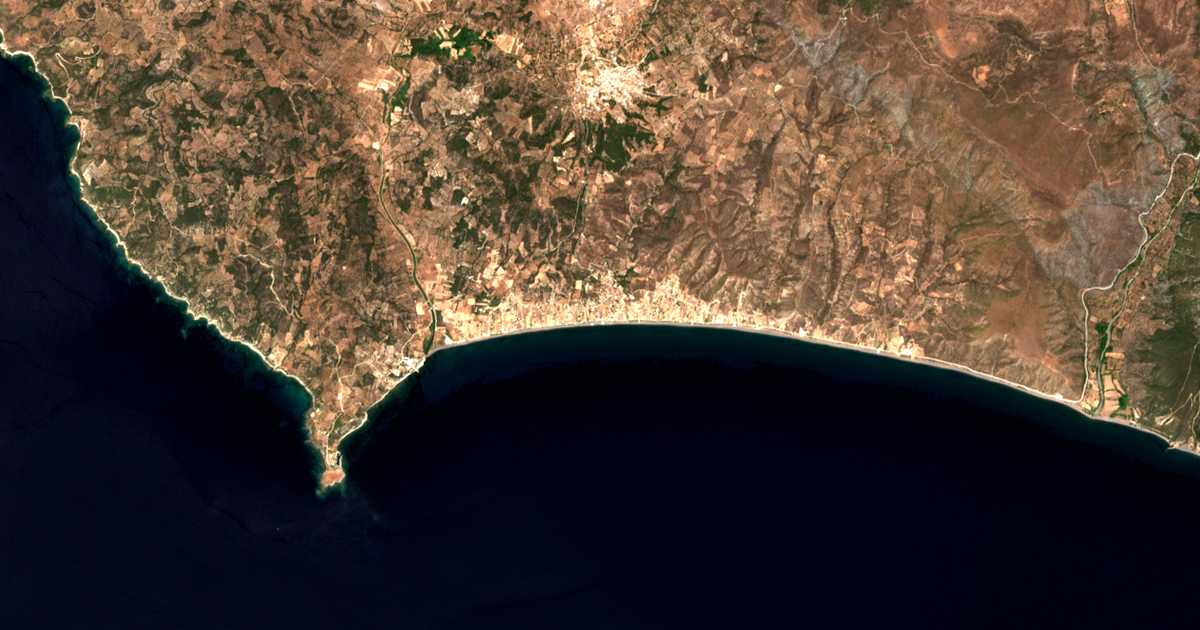 Mapa por satélite de Vatera