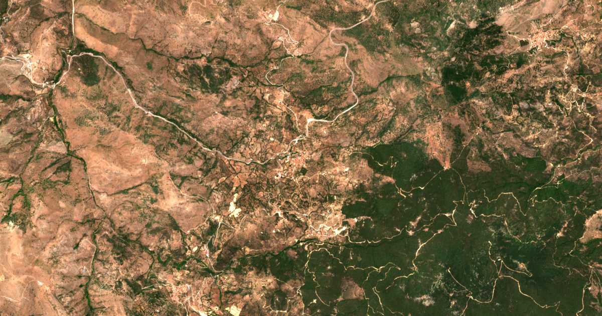 Mapa por satélite de Vatoússa