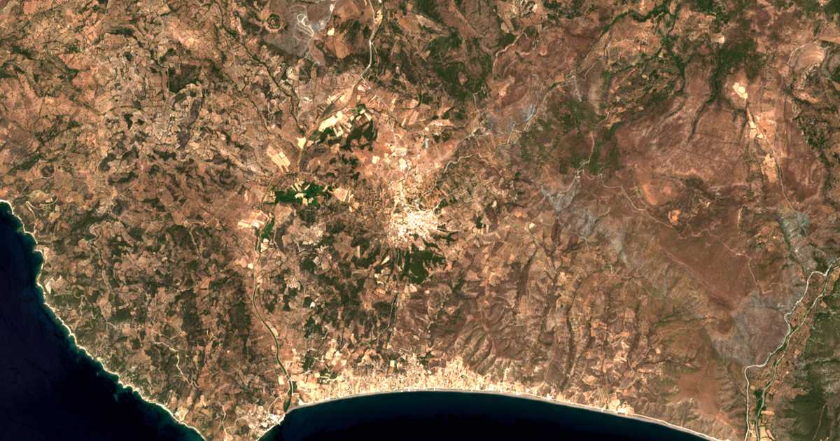 Mapa por satélite de Vrisa