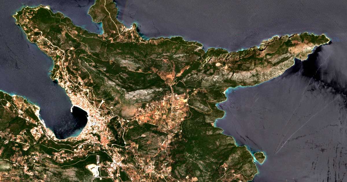 Mapa por satélite de Kamára