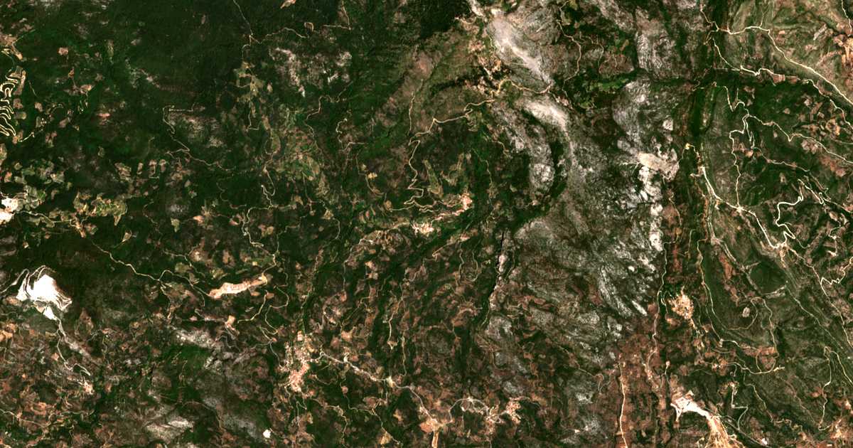 Mapa por satélite de Mesógeion