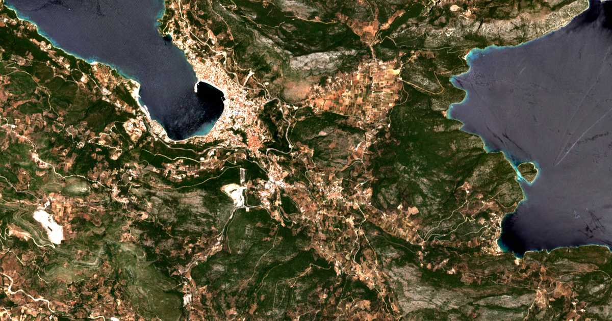 Mapa por satélite de Nikóla